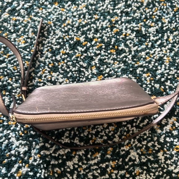 Kate Spade Blush Pink Glittery Rose Gold Long Shoulder Purse - Picture 5 of 10